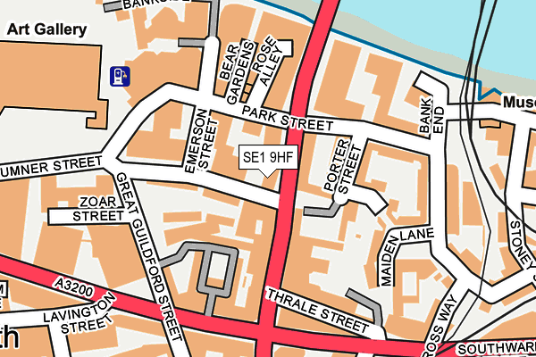 SE1 9HF map - OS OpenMap – Local (Ordnance Survey)