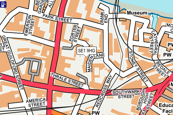 SE1 9HG map - OS OpenMap – Local (Ordnance Survey)