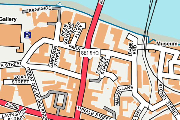 SE1 9HQ map - OS OpenMap – Local (Ordnance Survey)