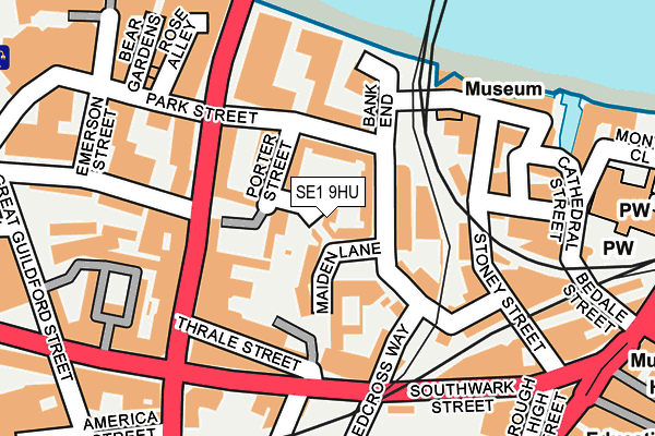 SE1 9HU map - OS OpenMap – Local (Ordnance Survey)