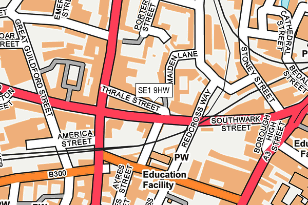 SE1 9HW map - OS OpenMap – Local (Ordnance Survey)