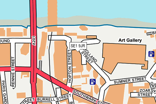 SE1 9JR map - OS OpenMap – Local (Ordnance Survey)