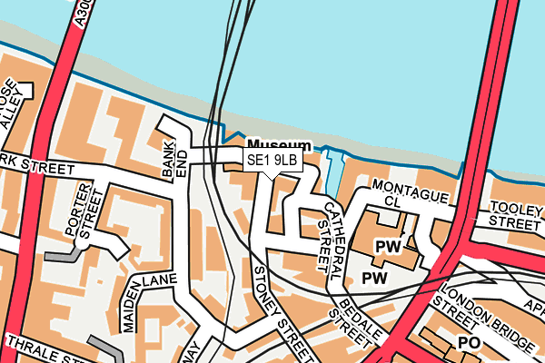 SE1 9LB map - OS OpenMap – Local (Ordnance Survey)