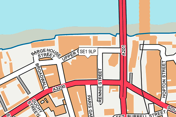 SE1 9LP map - OS OpenMap – Local (Ordnance Survey)