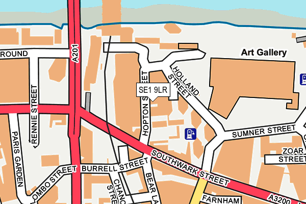 SE1 9LR map - OS OpenMap – Local (Ordnance Survey)