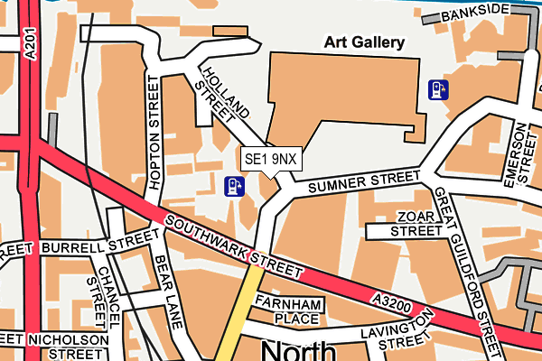 SE1 9NX map - OS OpenMap – Local (Ordnance Survey)