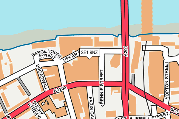 SE1 9NZ map - OS OpenMap – Local (Ordnance Survey)