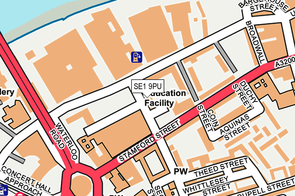 SE1 9PU map - OS OpenMap – Local (Ordnance Survey)