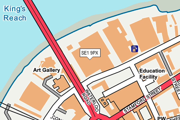 SE1 9PX map - OS OpenMap – Local (Ordnance Survey)