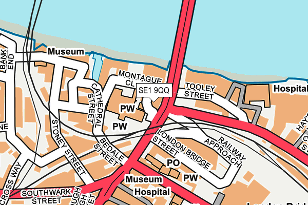 SE1 9QQ map - OS OpenMap – Local (Ordnance Survey)