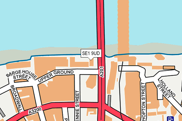 SE1 9UD map - OS OpenMap – Local (Ordnance Survey)