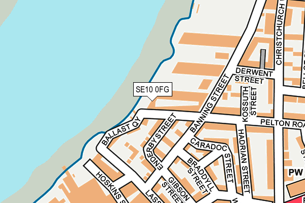 SE10 0FG map - OS OpenMap – Local (Ordnance Survey)