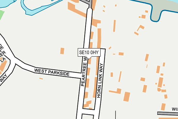 SE10 0HY map - OS OpenMap – Local (Ordnance Survey)