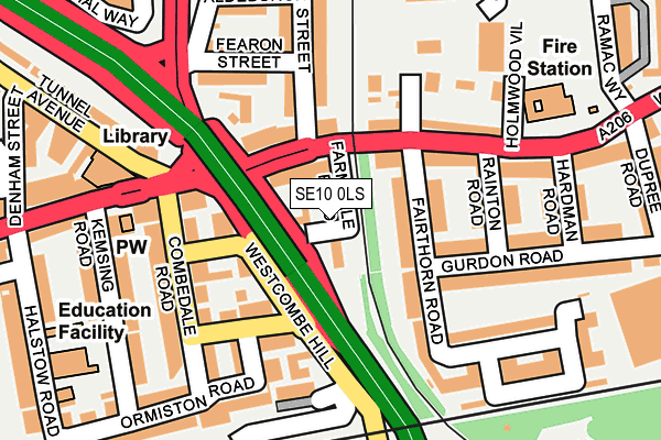 SE10 0LS map - OS OpenMap – Local (Ordnance Survey)