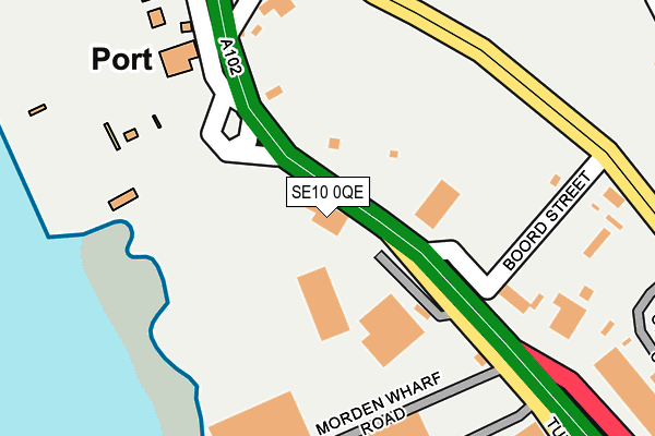 SE10 0QE map - OS OpenMap – Local (Ordnance Survey)
