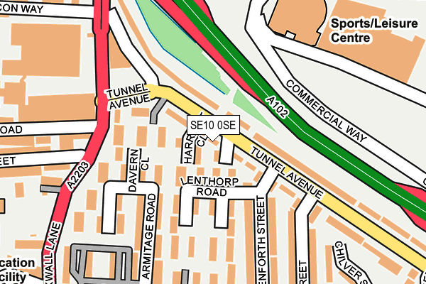SE10 0SE map - OS OpenMap – Local (Ordnance Survey)