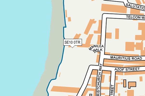 SE10 0TR map - OS OpenMap – Local (Ordnance Survey)