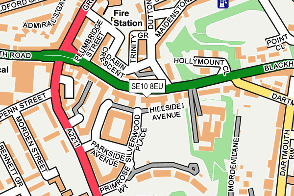 SE10 8EU map - OS OpenMap – Local (Ordnance Survey)