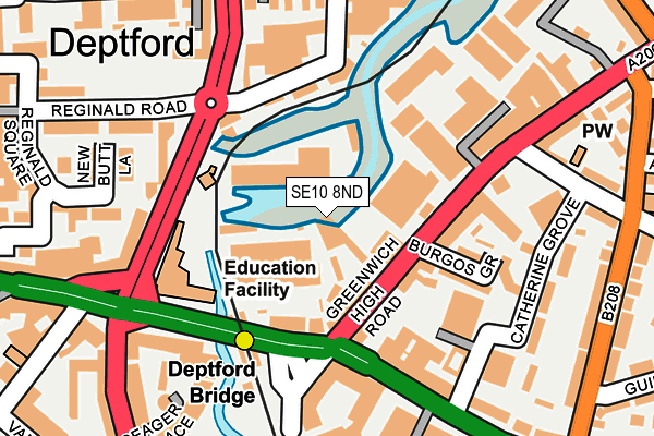 SE10 8ND map - OS OpenMap – Local (Ordnance Survey)