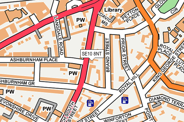SE10 8NT map - OS OpenMap – Local (Ordnance Survey)