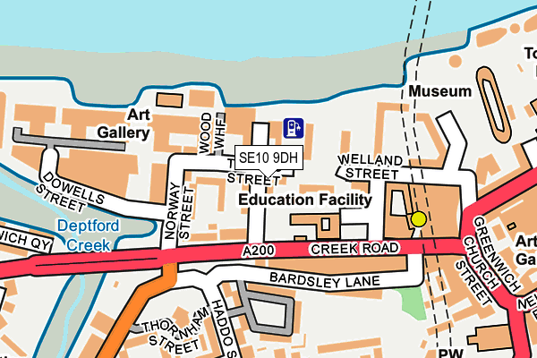 SE10 9DH map - OS OpenMap – Local (Ordnance Survey)