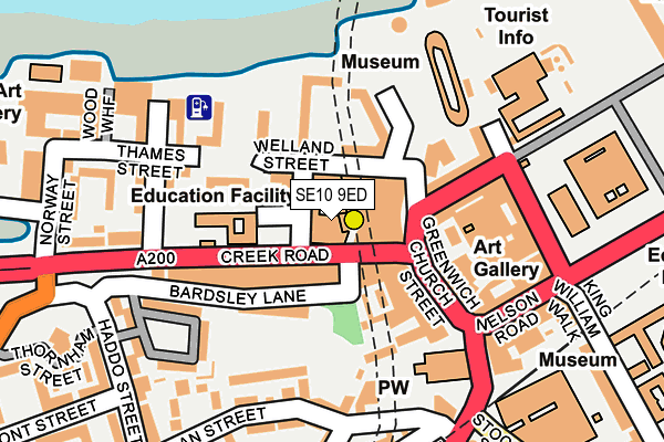 SE10 9ED map - OS OpenMap – Local (Ordnance Survey)