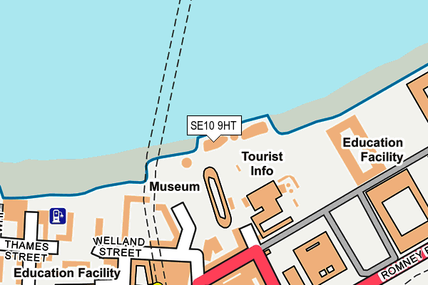 SE10 9HT map - OS OpenMap – Local (Ordnance Survey)