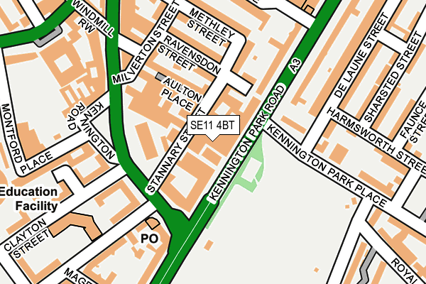 SE11 4BT map - OS OpenMap – Local (Ordnance Survey)