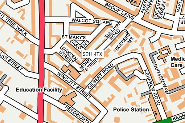 Map of 32MS FREEHOLD LIMITED at local scale