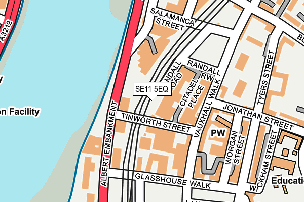 SE11 5EQ map - OS OpenMap – Local (Ordnance Survey)