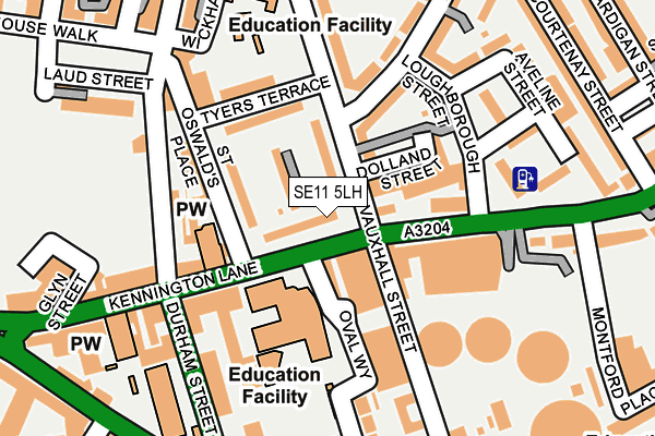 SE11 5LH map - OS OpenMap – Local (Ordnance Survey)