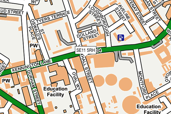SE11 5RH map - OS OpenMap – Local (Ordnance Survey)