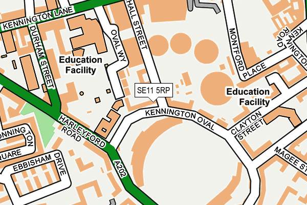 SE11 5RP map - OS OpenMap – Local (Ordnance Survey)