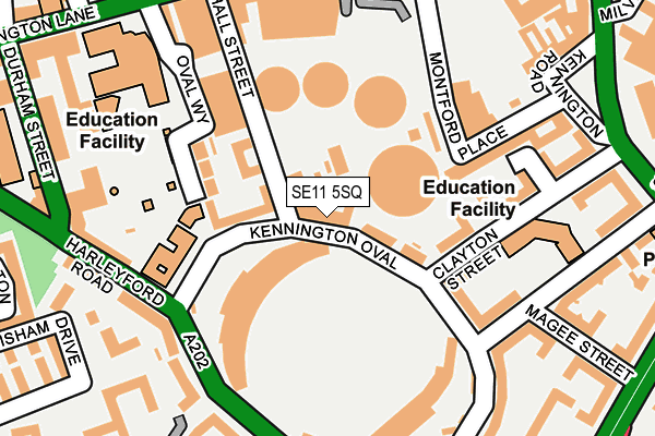 SE11 5SQ map - OS OpenMap – Local (Ordnance Survey)