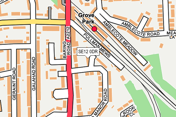 SE12 0DR map - OS OpenMap – Local (Ordnance Survey)