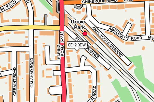SE12 0DW map - OS OpenMap – Local (Ordnance Survey)