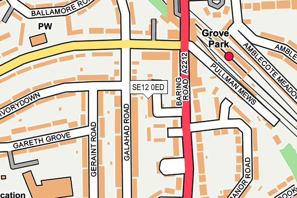 SE12 0ED map - OS OpenMap – Local (Ordnance Survey)
