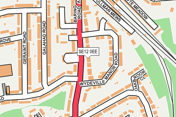SE12 0EE map - OS OpenMap – Local (Ordnance Survey)