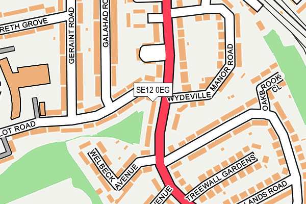 SE12 0EG map - OS OpenMap – Local (Ordnance Survey)