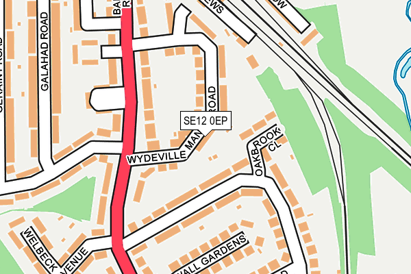 SE12 0EP map - OS OpenMap – Local (Ordnance Survey)