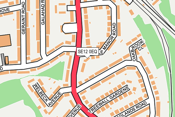 SE12 0EQ map - OS OpenMap – Local (Ordnance Survey)