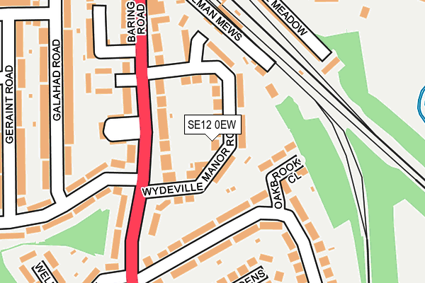 SE12 0EW map - OS OpenMap – Local (Ordnance Survey)