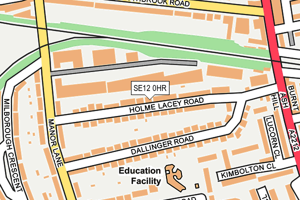 SE12 0HR map - OS OpenMap – Local (Ordnance Survey)