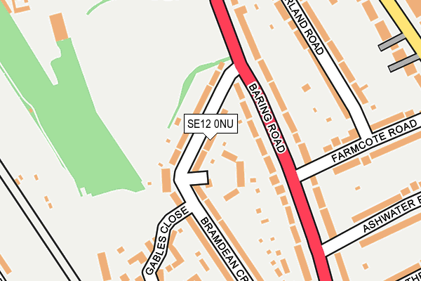 SE12 0NU map - OS OpenMap – Local (Ordnance Survey)