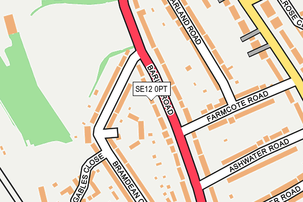 SE12 0PT map - OS OpenMap – Local (Ordnance Survey)
