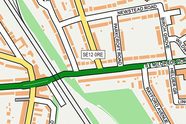 SE12 0RE map - OS OpenMap – Local (Ordnance Survey)