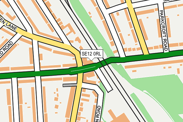 SE12 0RL map - OS OpenMap – Local (Ordnance Survey)