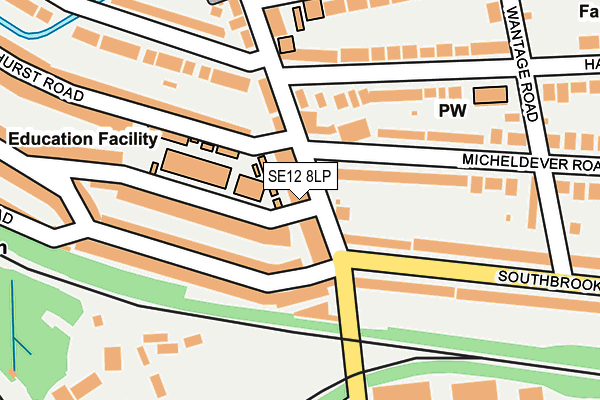 SE12 8LP map - OS OpenMap – Local (Ordnance Survey)