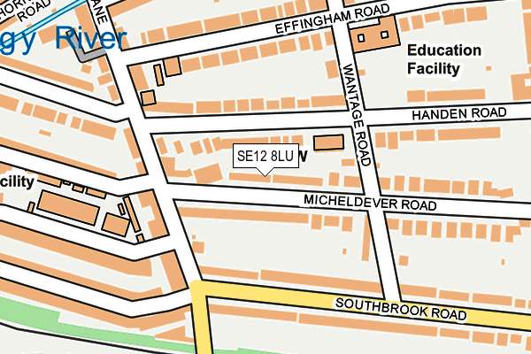 SE12 8LU map - OS OpenMap – Local (Ordnance Survey)