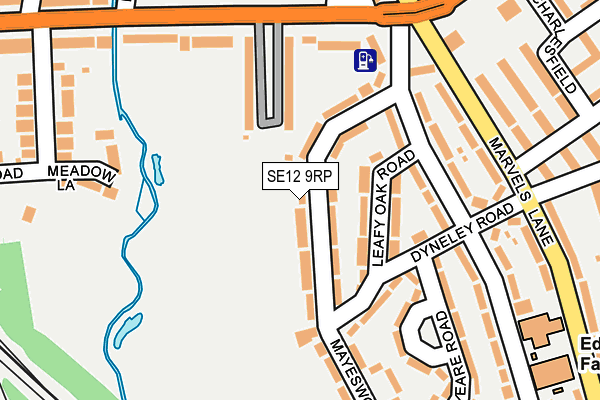 SE12 9RP map - OS OpenMap – Local (Ordnance Survey)